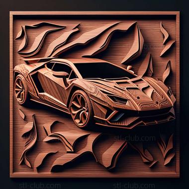 3D модель Lamborghini Raptor (STL)